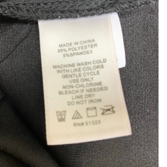 1. State Black Sparkly Open Shoulder Cropped Mock Turtleneck -Size S NWT - Picture 6 of 7